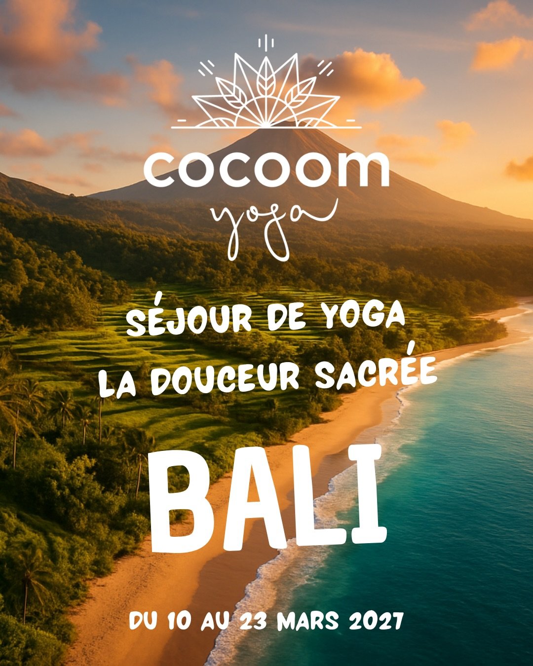 Le nouveau s&eacute;jour dans la douceur sacr&eacute;e de Bali 🌺
@cocoom.officiel 
Tout ceci ne se raconte pas mais se vit pleinement ! 
 #yoga #respirer #relax #yogafrance #lessablesdolonne