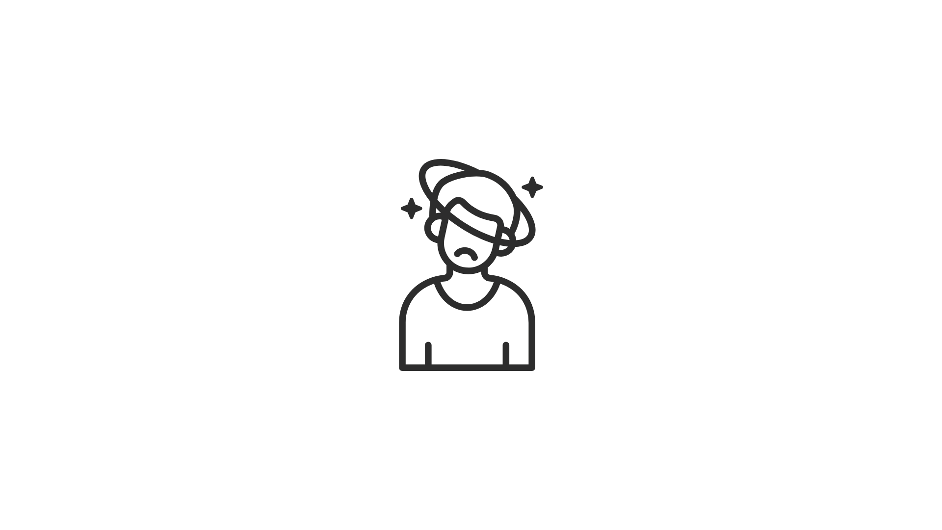 An Icon of a person with dizziness