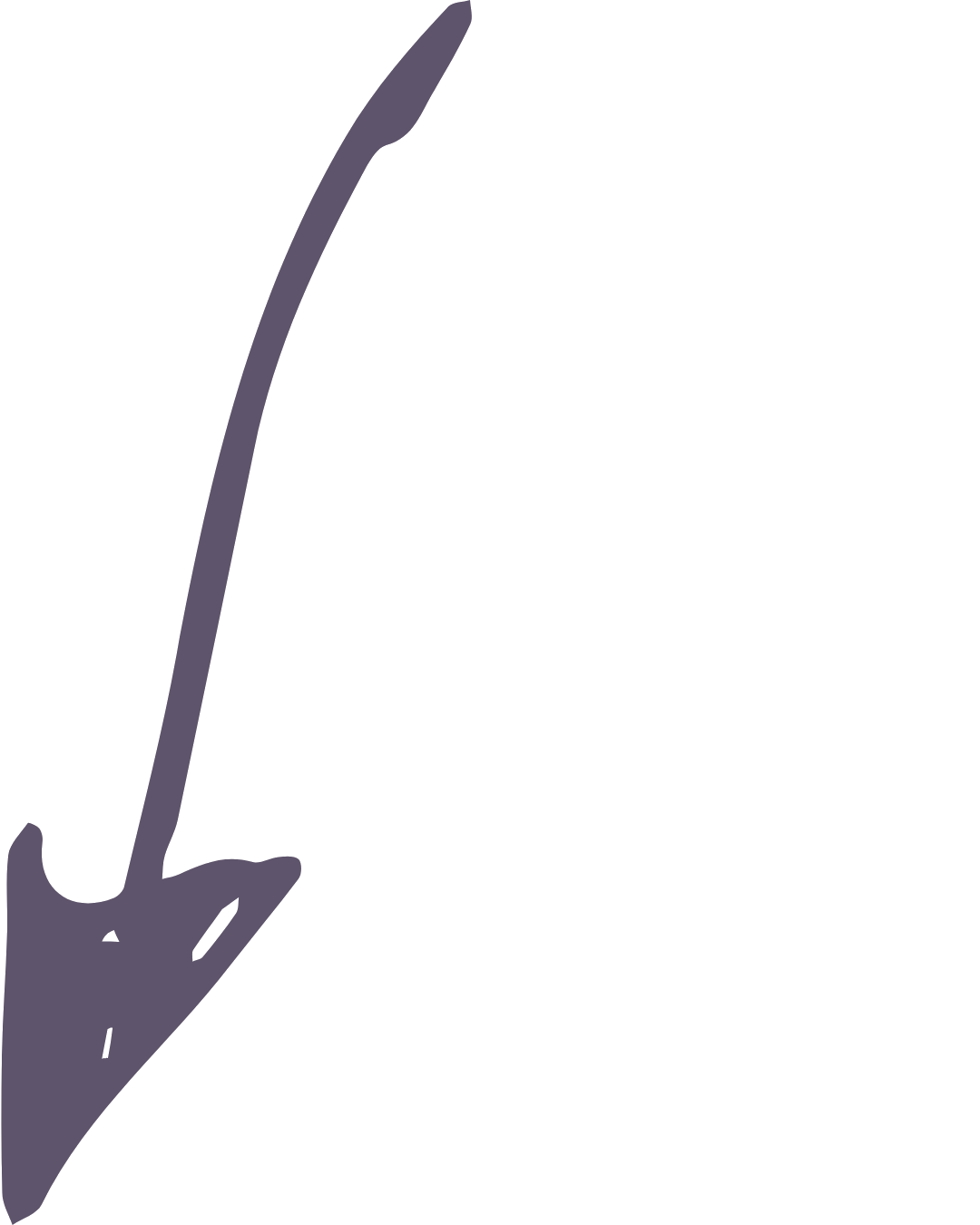 Silhouette d’une flèche pointant vers la droite, avec une pointe et une tige stylisées, représentée en gris.