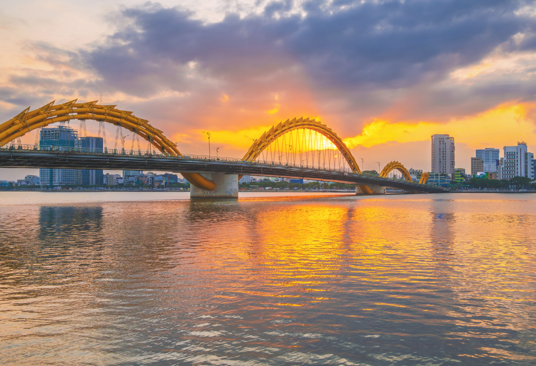 Dragon Bridge Sunset, Da Nang, Vietnam