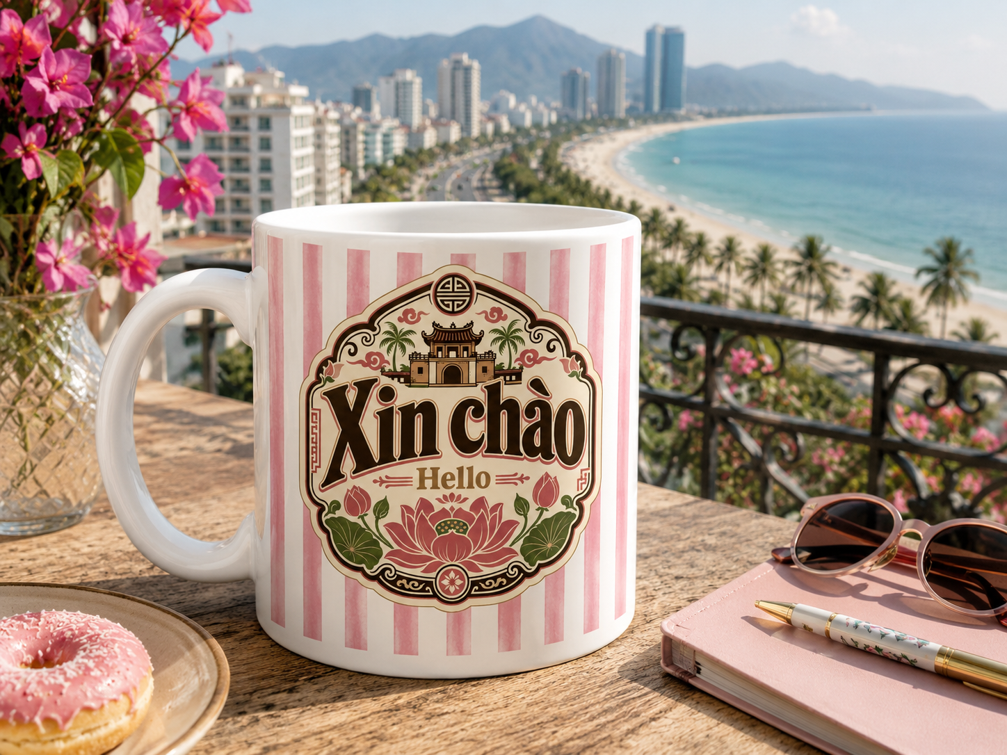 Vietnamese "Hello" Coffee Mug | Xin Chào Ceramic Mug