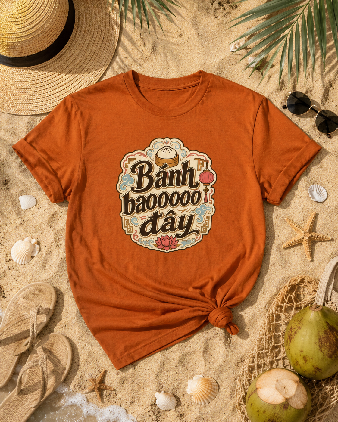Bánh Baoooo Đây Vintage Graphic T-Shirt | Vietnamese Street Food Tee