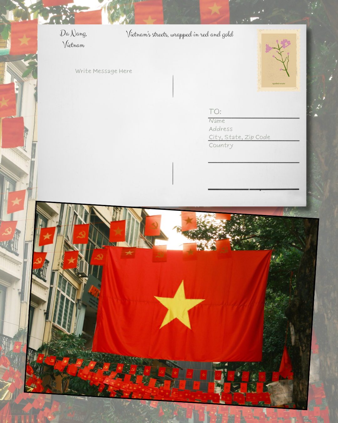 Example of a digital postcard