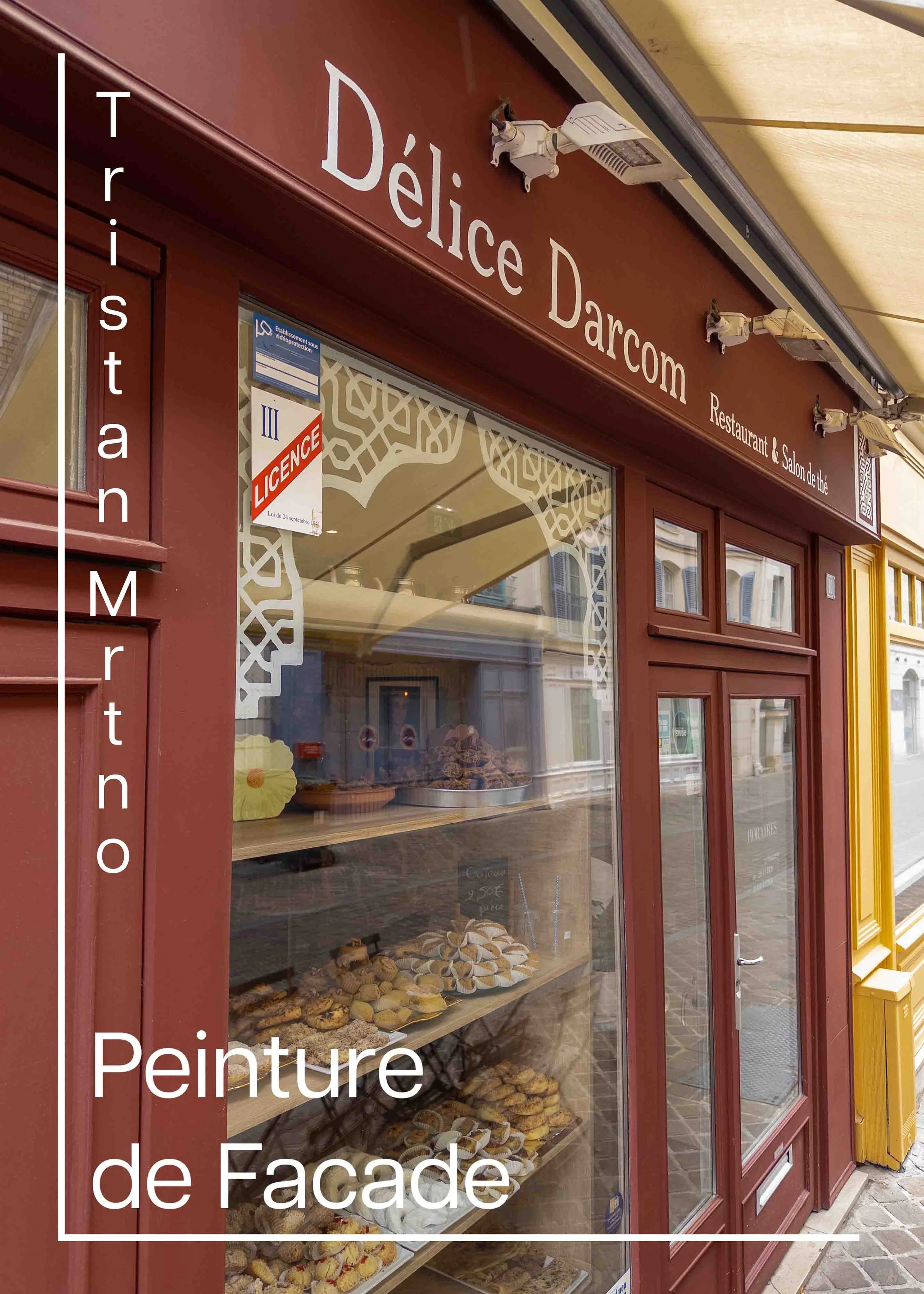 Design & peinture de facade extérieur - Délice Darcom (restaurant)