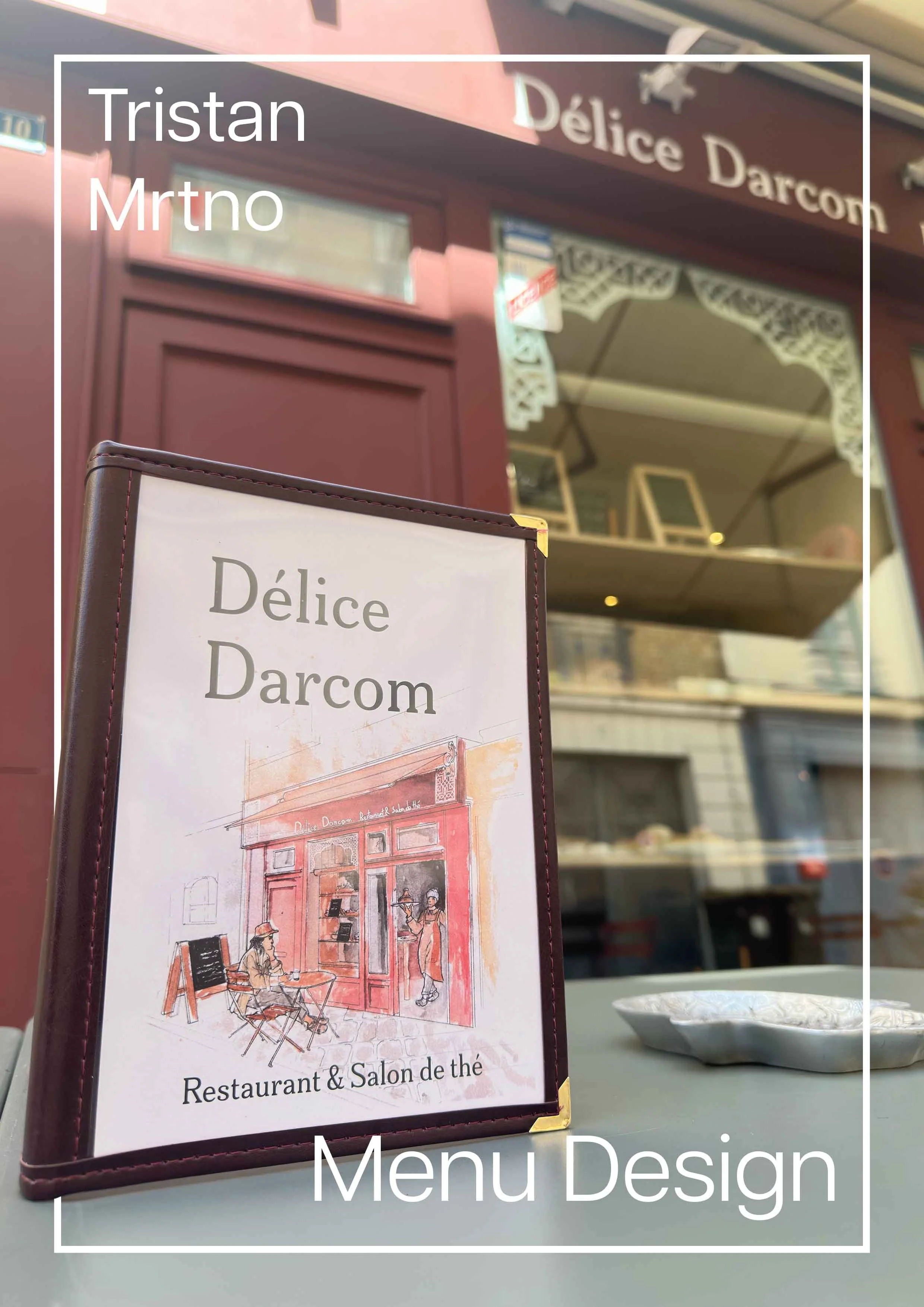 Design de menu - Délice Darcom