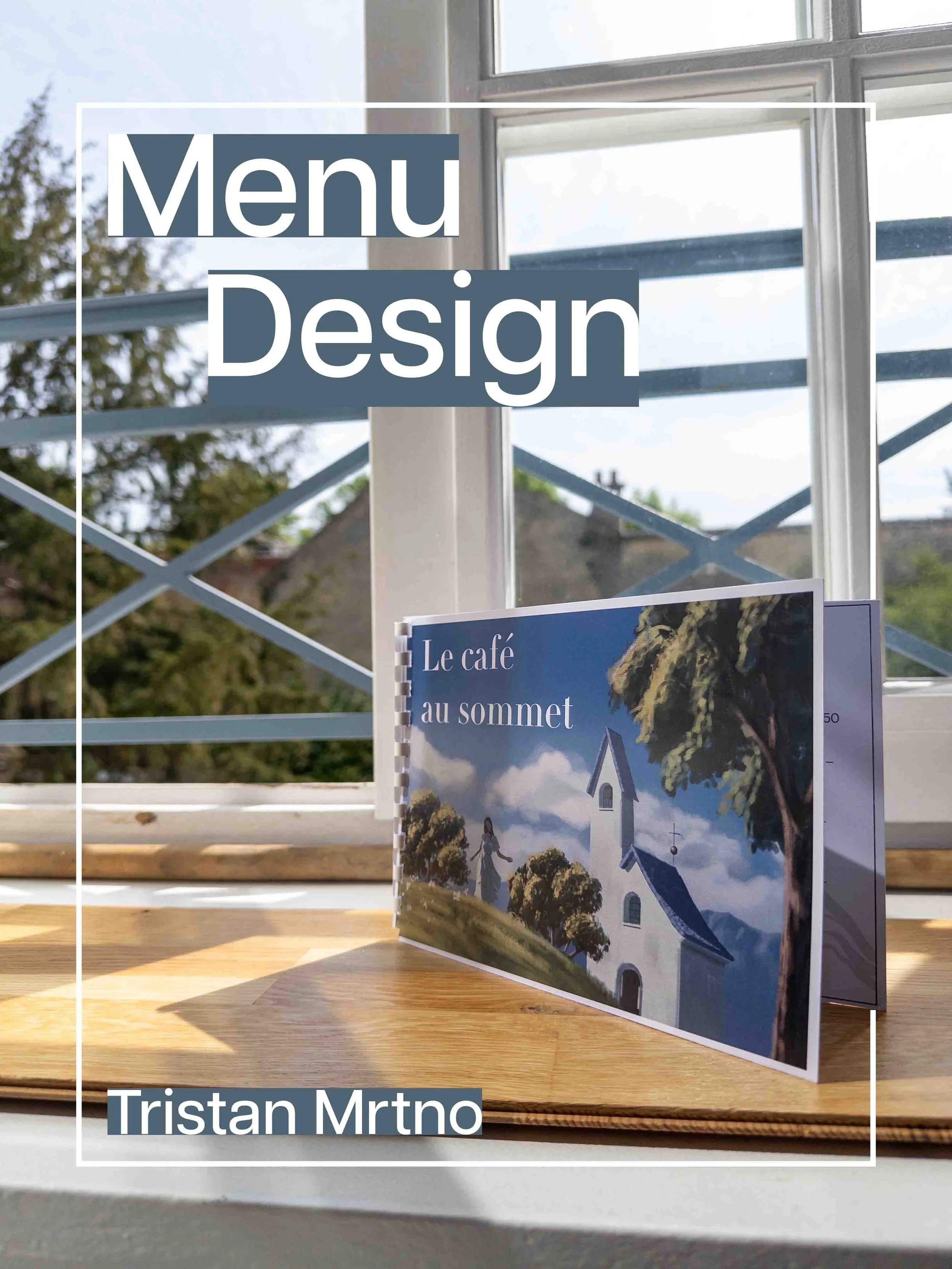 Menu Design - Le Café au Sommet
