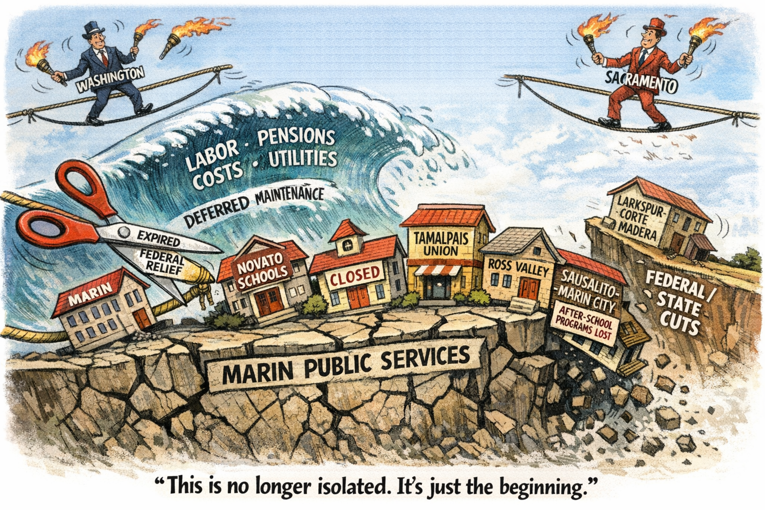 Budget Cuts Across Marin: This Is No Longer Isolated 