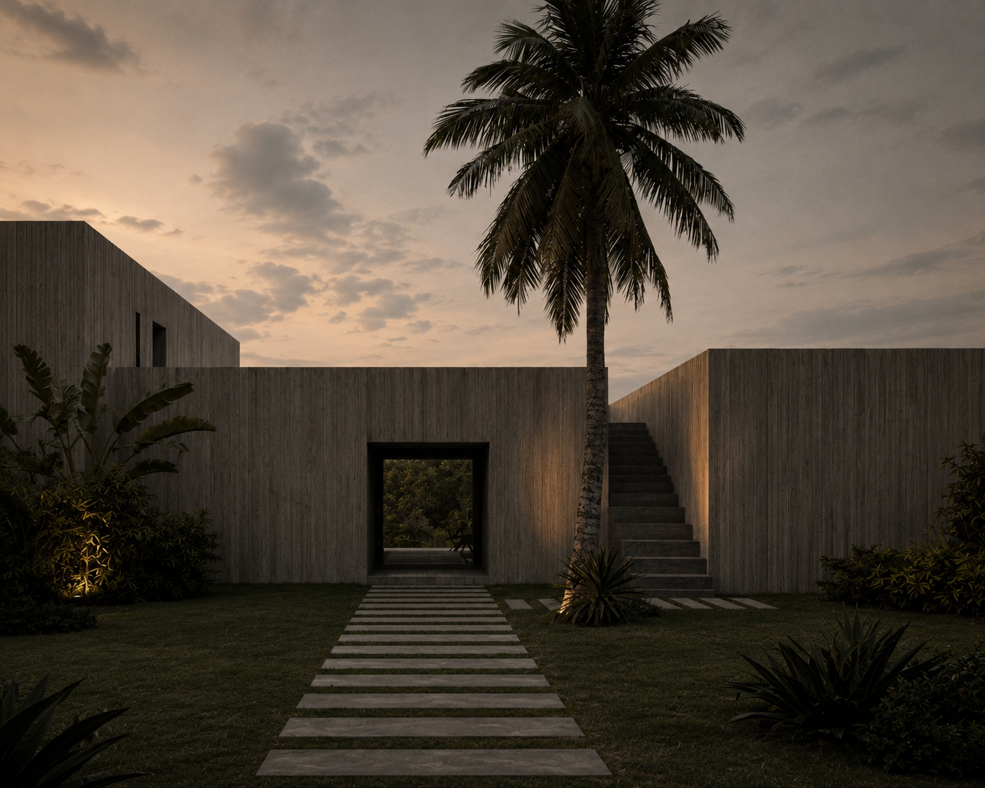 Waterfall House by Senyum Design