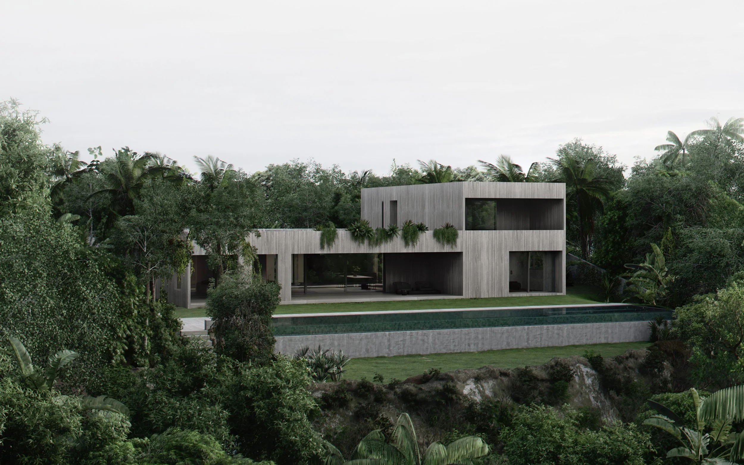 Waterfall House by Senyum Design