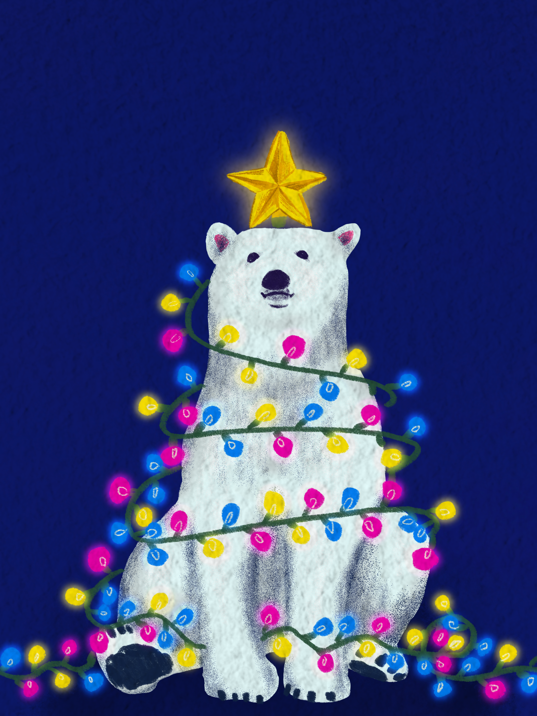 holiday polar bear