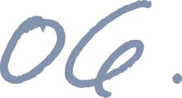 Close-up of a blue logo that says 'Ocle' in a cursive font.