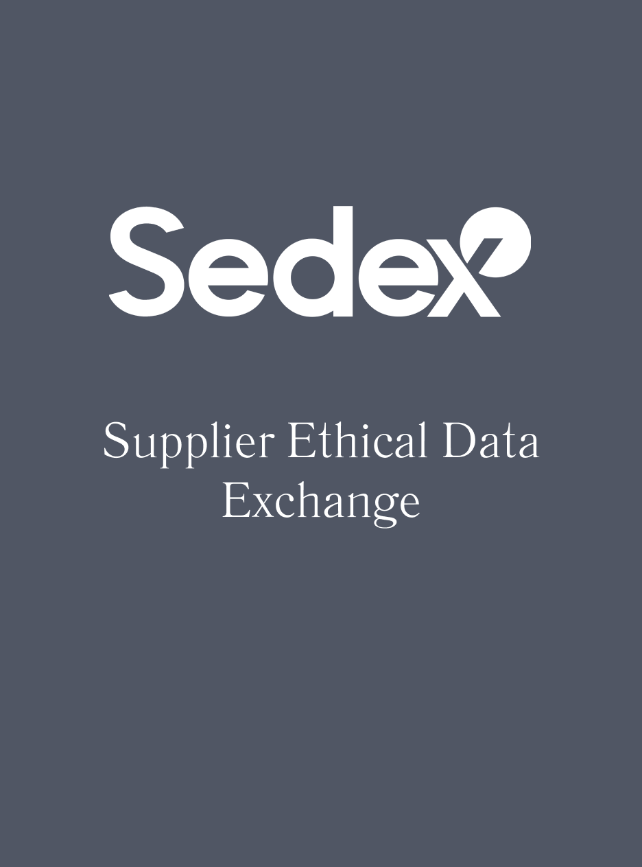 Certificate: SEDEX Supplier Ethical Data Exchange