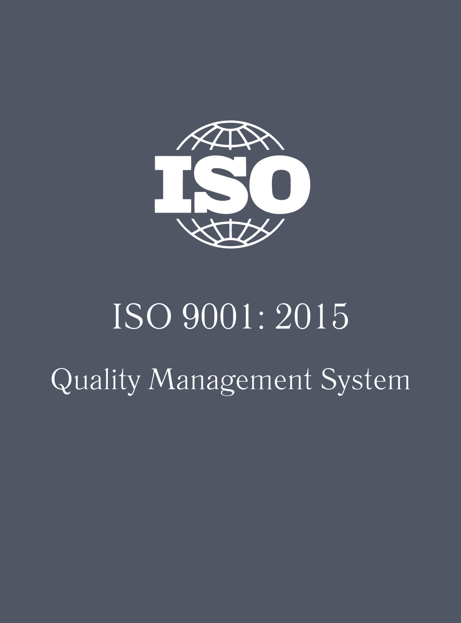 Certificate: ISO 9001: 2015 Quality Management System