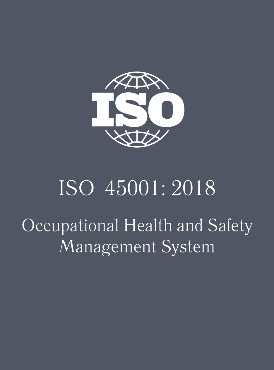 Certificate: ISO 45001: 2018 Occupational Health and Safety Management System 
