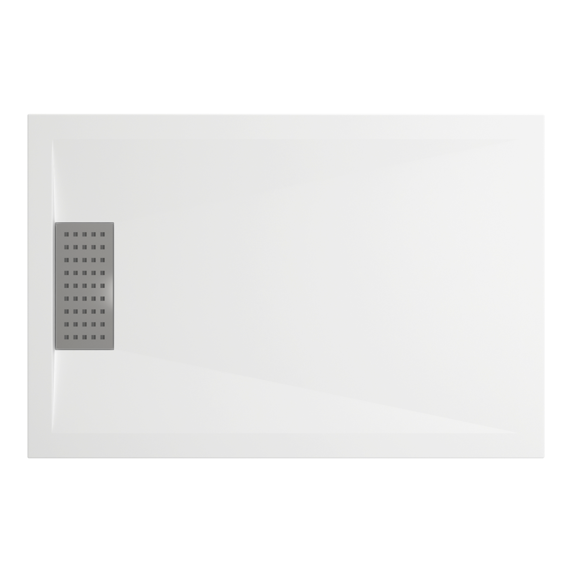 Shower tray, rectangular - filled resin, cuttable including waste cover. Sanitary ware manufacturers. Sanitary ware suppliers . Sanitary ware wholesale  Oem