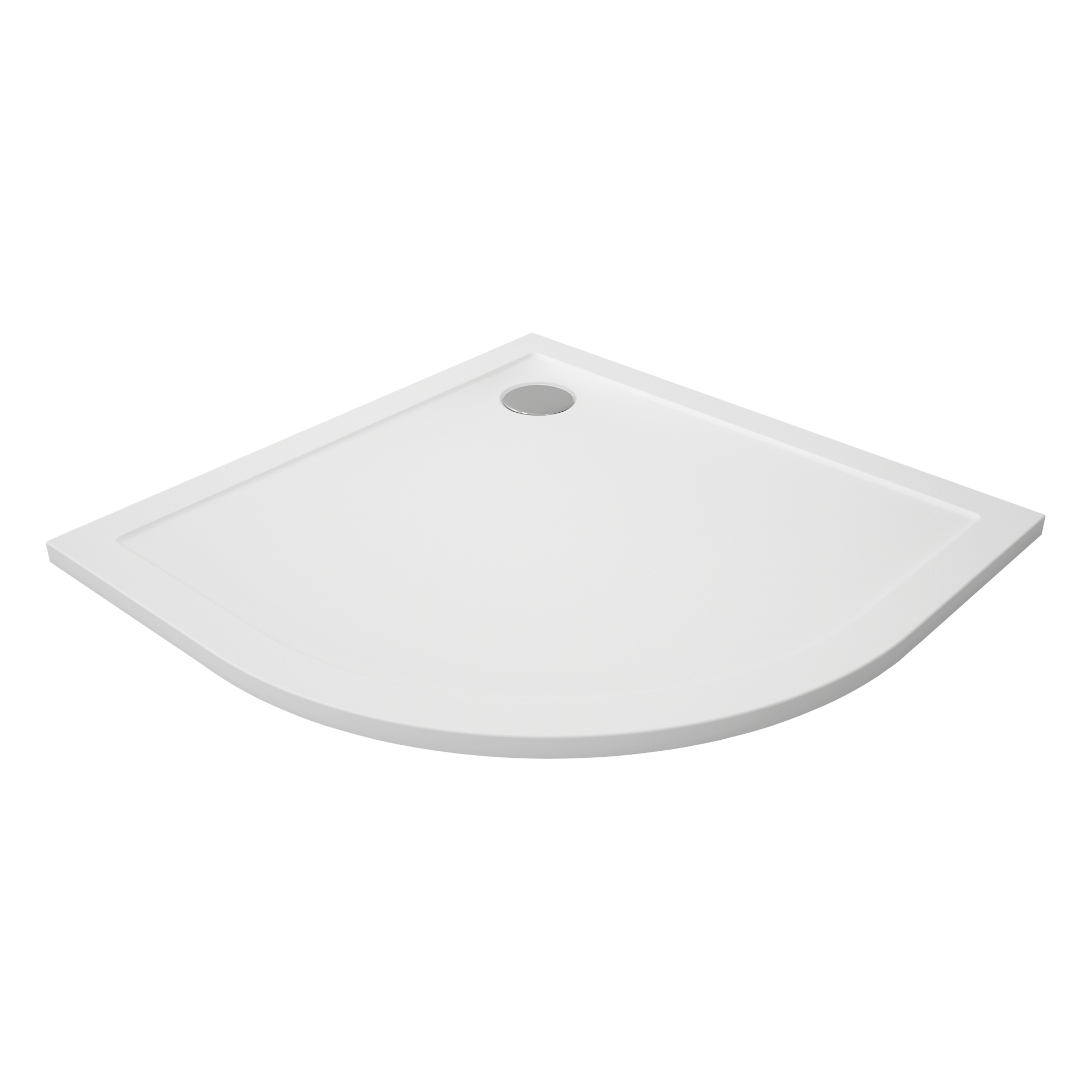Shower tray, corner - filled resin, cuttable including waste cover. Sanitary ware manufacturers. Sanitary ware suppliers . Sanitary ware wholesale  Oem