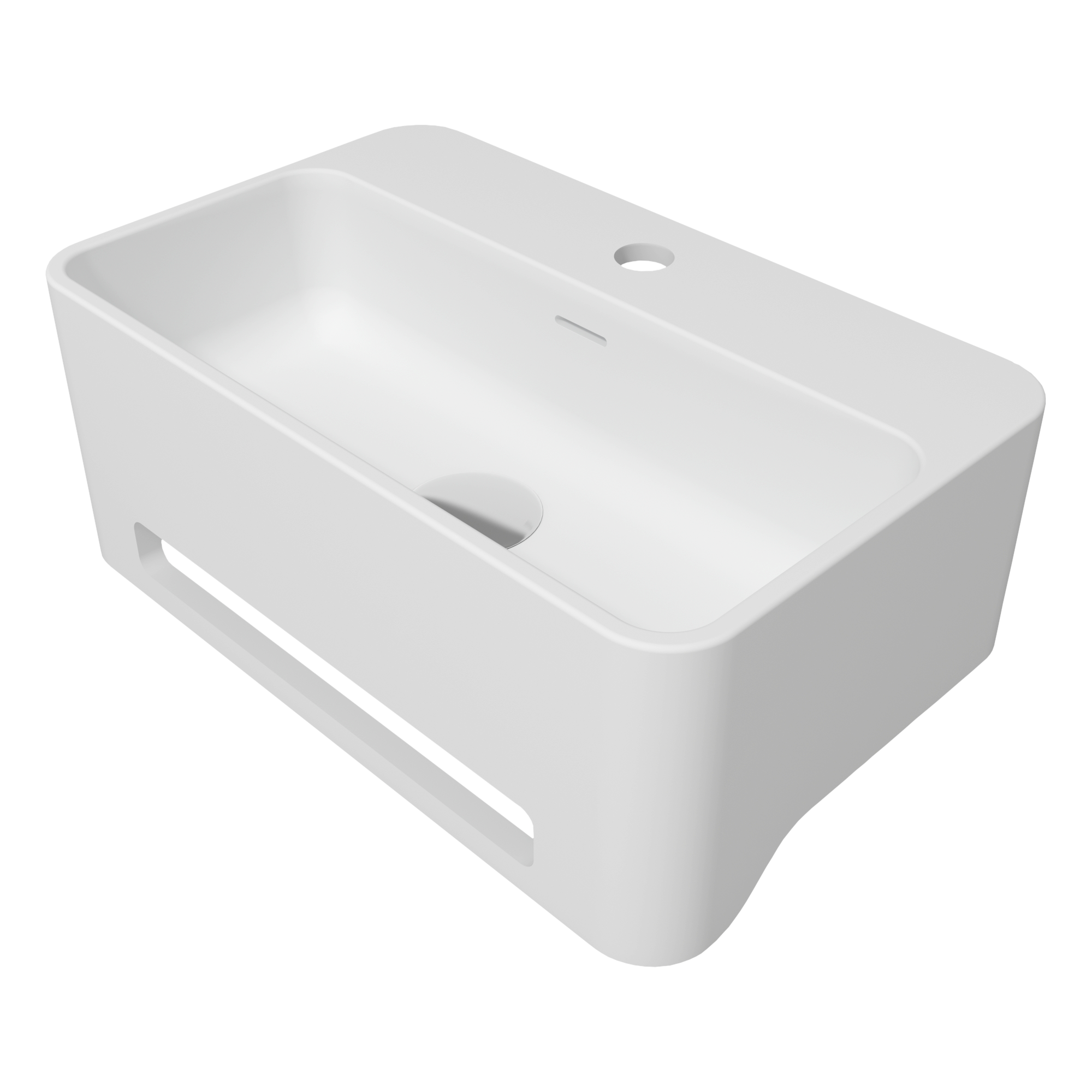 Basin, wall hung - solid surface