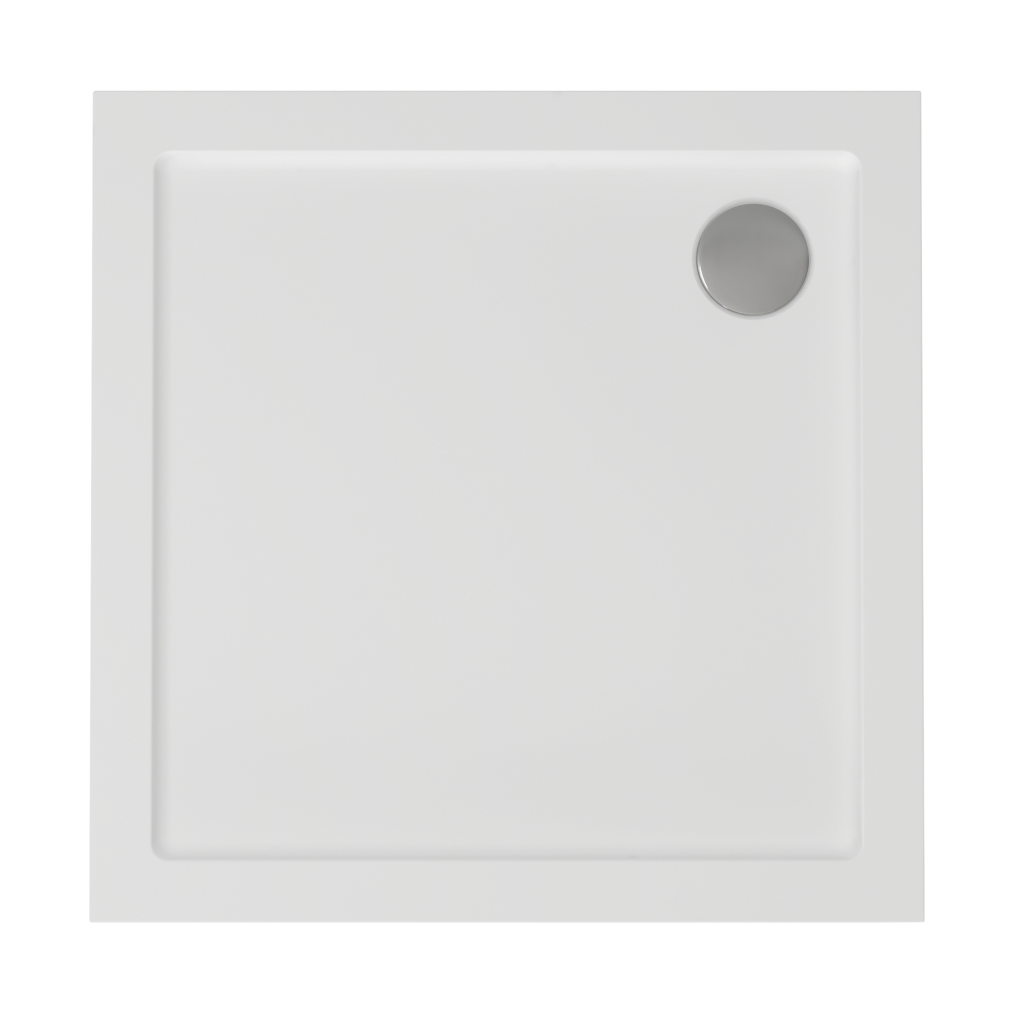 Shower tray, square - filled resin, cuttable including waste cover. Sanitary ware manufacturers. Sanitary ware suppliers . Sanitary ware wholesale  Oem