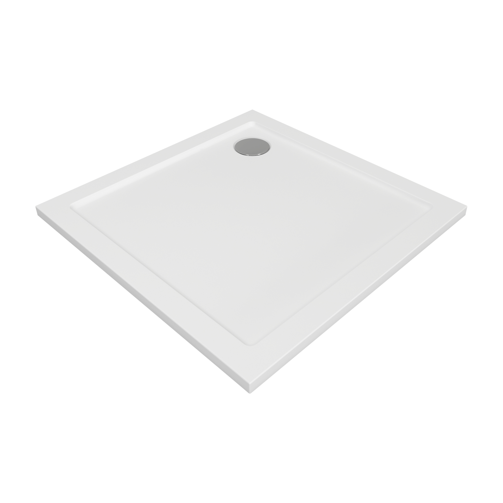 Shower tray, square - filled resin, cuttable including waste cover. Sanitary ware manufacturers. Sanitary ware suppliers . Sanitary ware wholesale  Oem