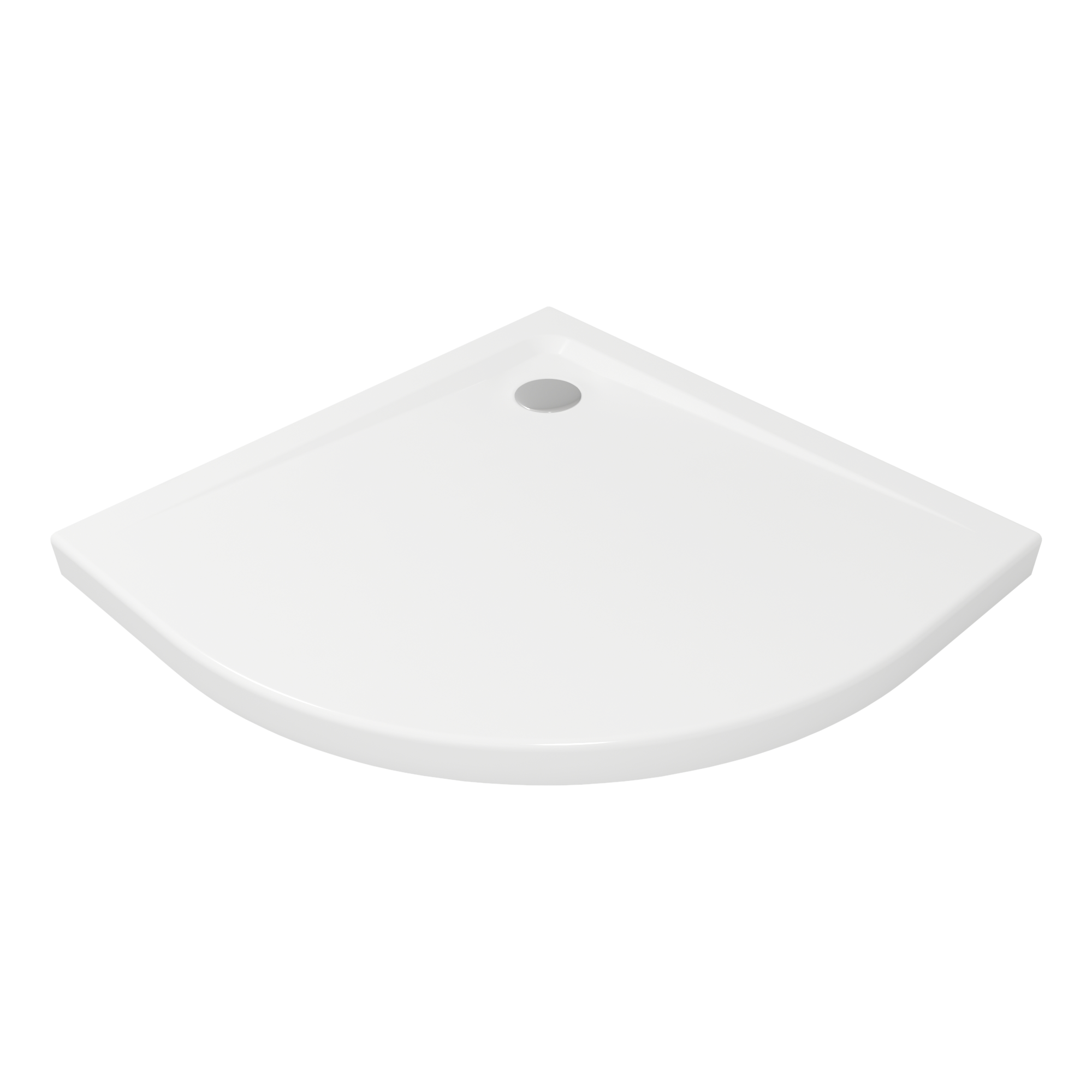 Shower tray, corner - acrylic, including waste cover. Sanitary ware manufacturers. Sanitary ware suppliers . Sanitary ware wholesale  Oem