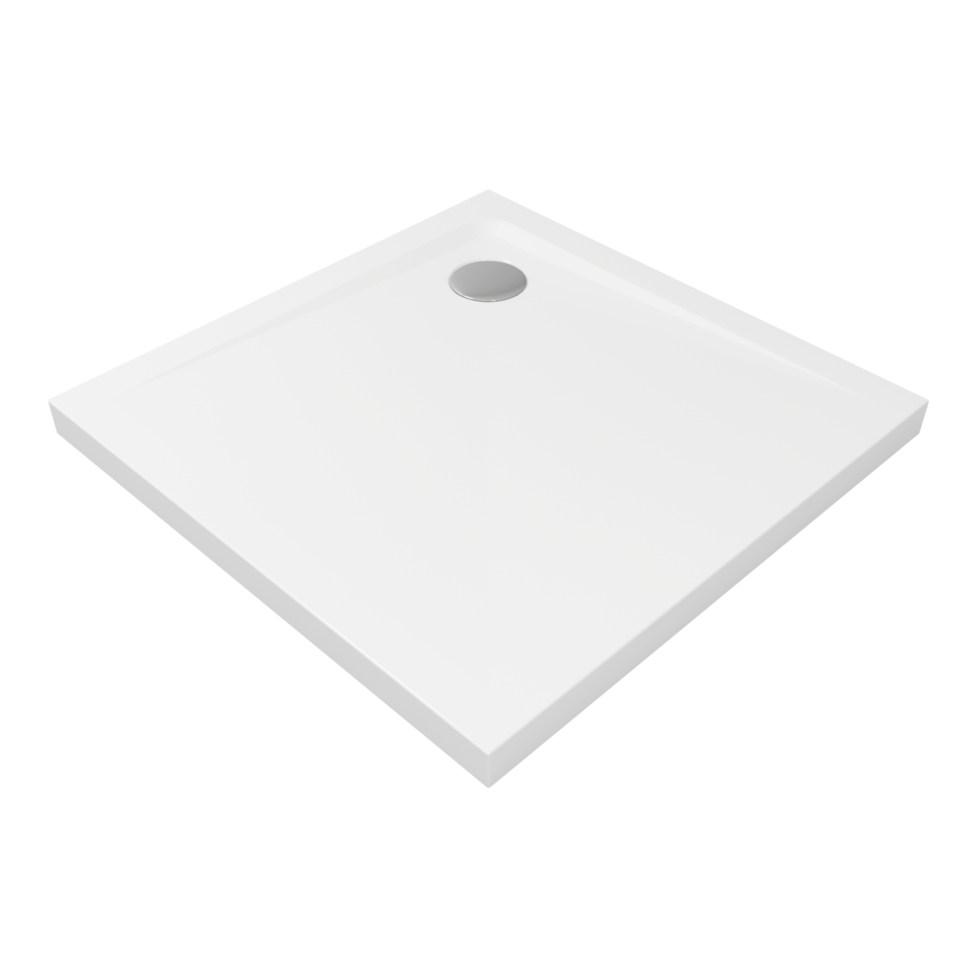 Shower tray, square - acrylic, including waste cover. Sanitary ware manufacturers. Sanitary ware suppliers . Sanitary ware wholesale  Oem