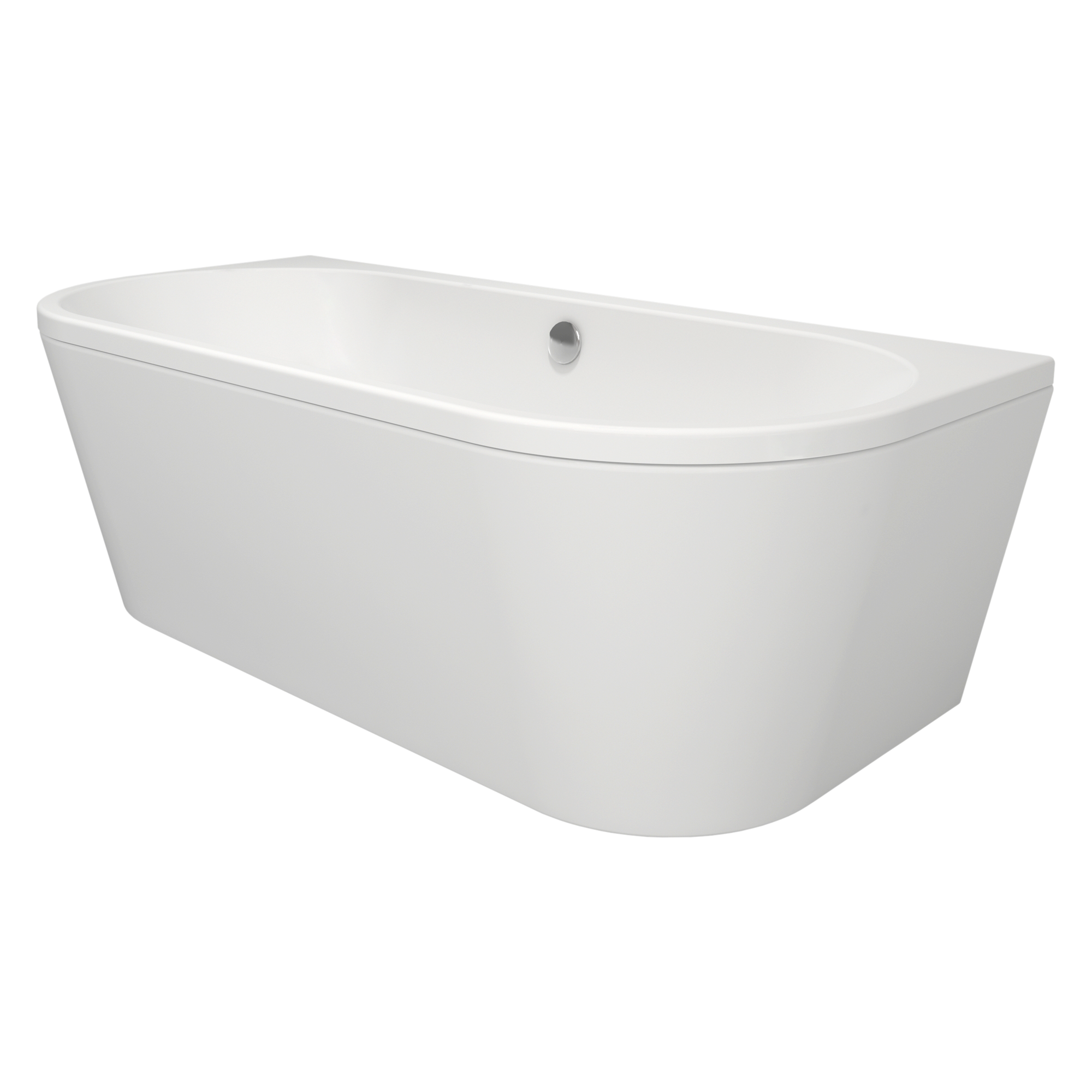 Standard bath, back-to-wall, acrylic