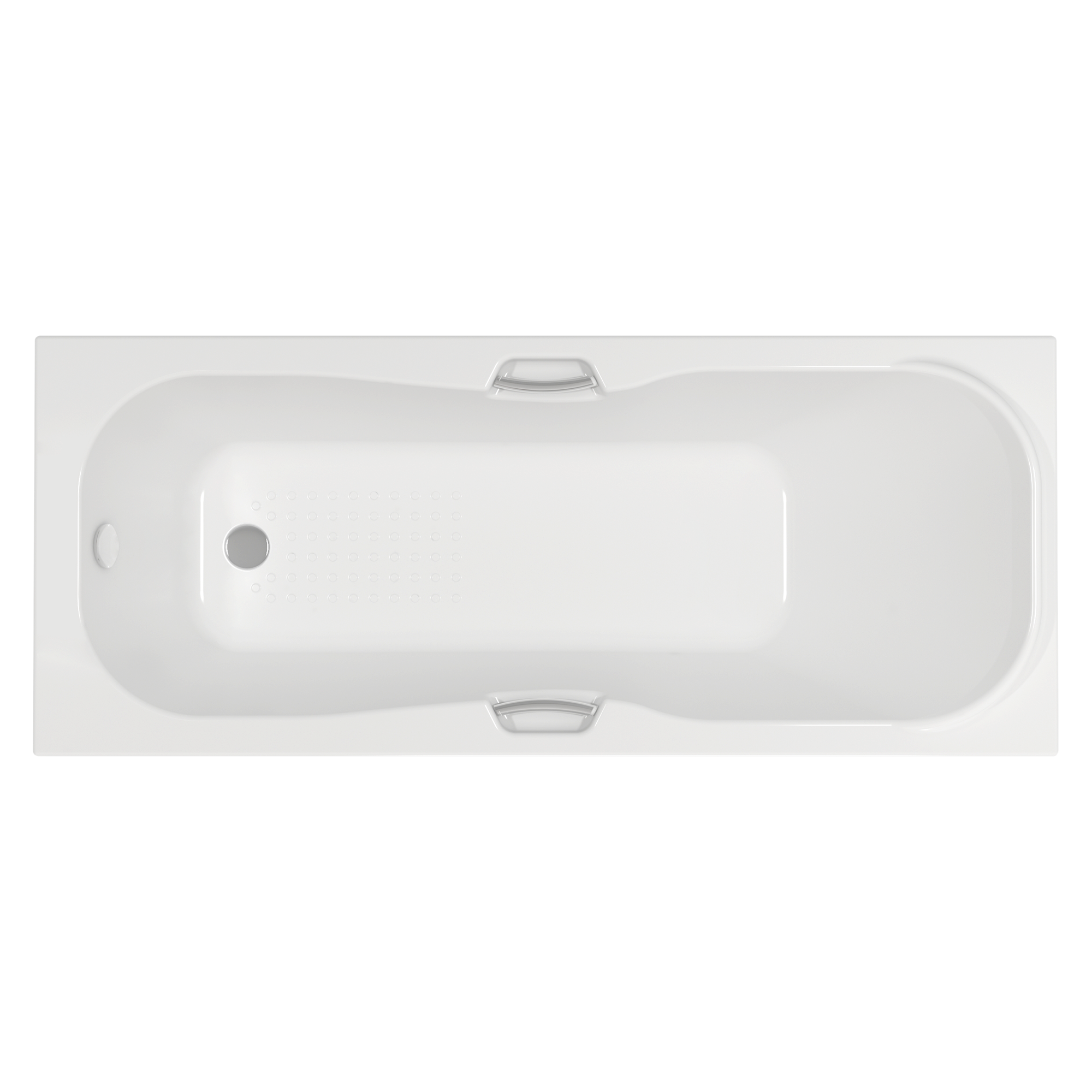 Standard bath, rectangular with handgrip - single ended waste. Sanitary ware manufacturers. Sanitary ware suppliers . Sanitary ware wholesale  Oem