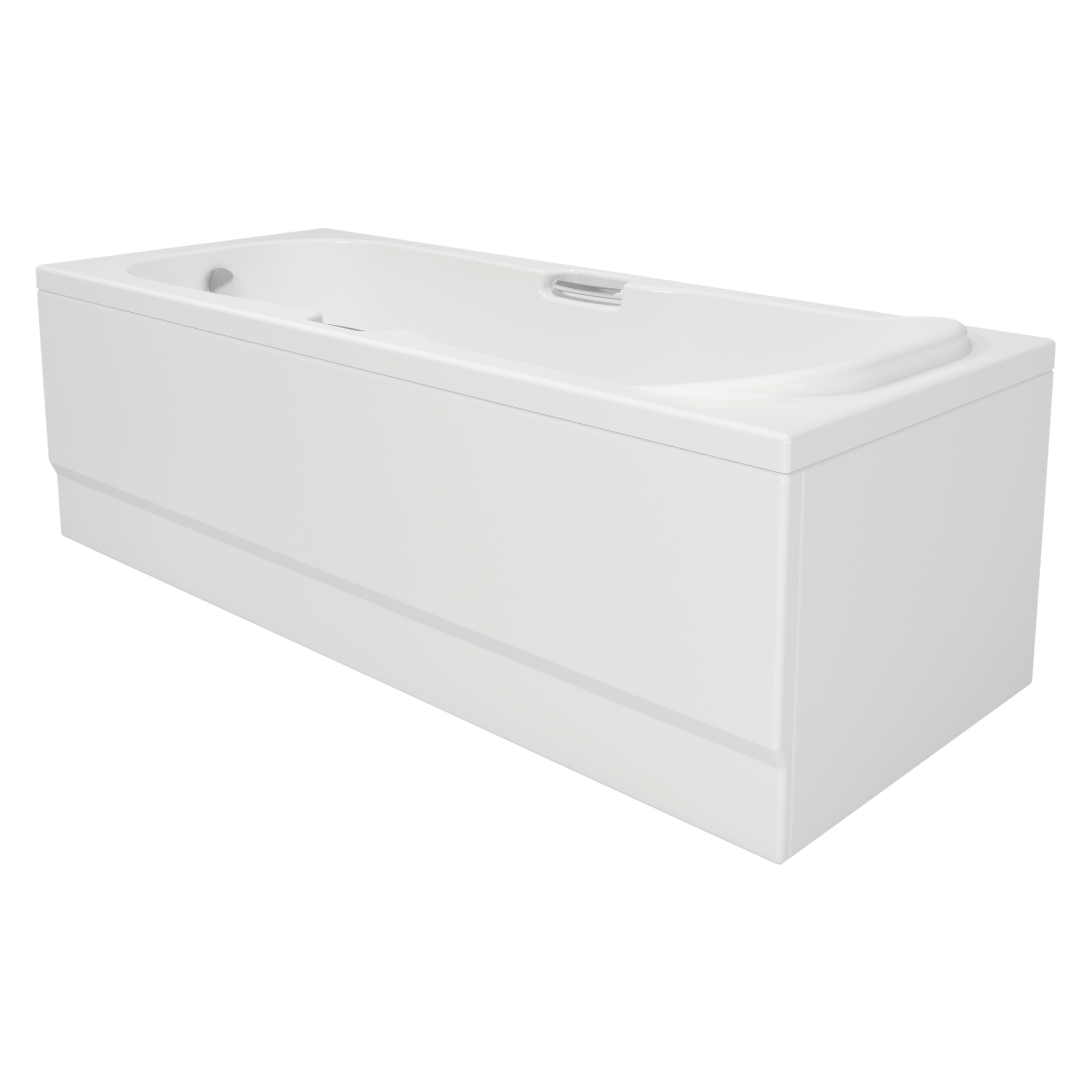 Standard bath, rectangular with handgrip - single ended waste. Sanitary ware manufacturers. Sanitary ware suppliers . Sanitary ware wholesale  Oem