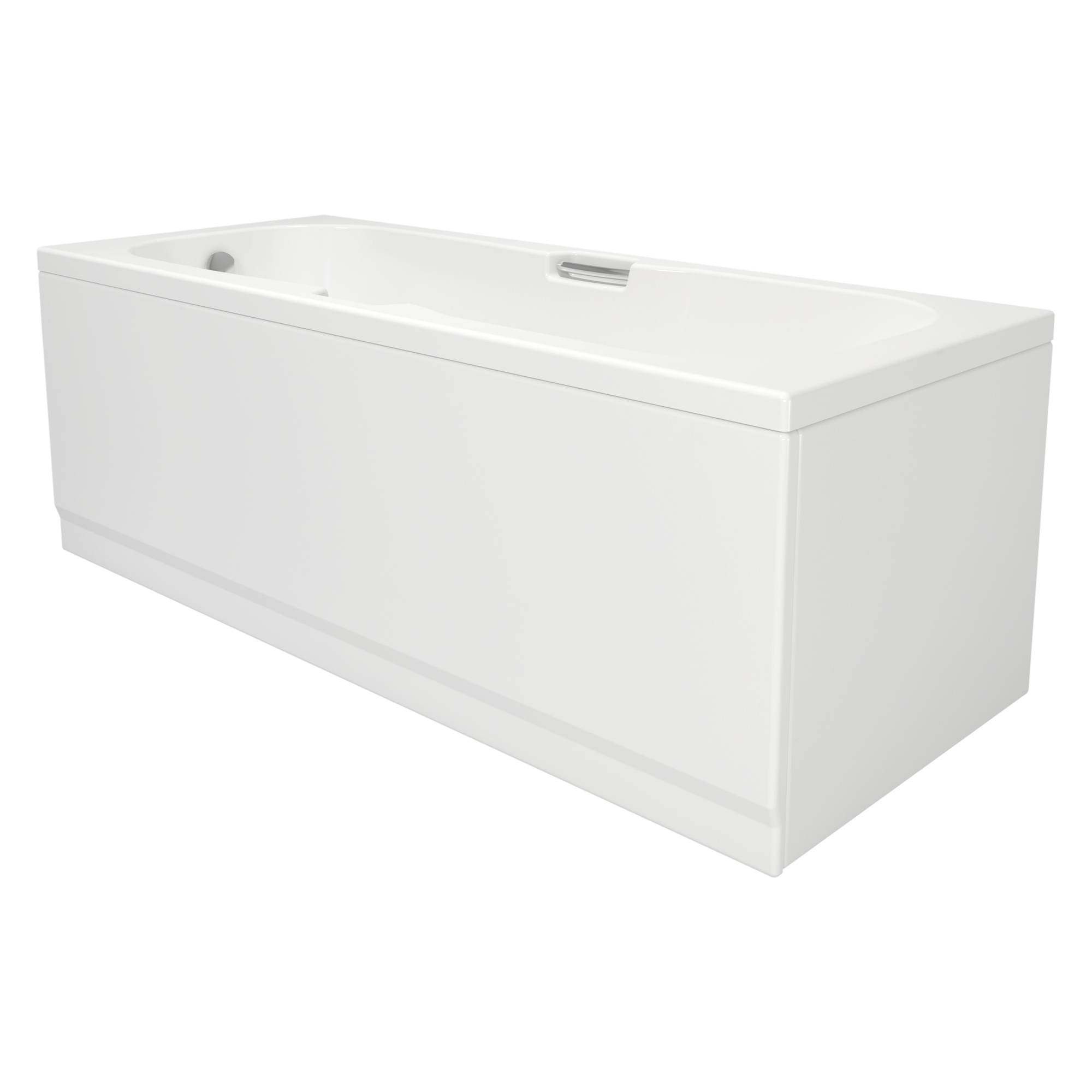 Standard bath, rectangular with handgrip - single ended waste. Sanitary ware manufacturers. Sanitary ware suppliers . Sanitary ware wholesale  Oem