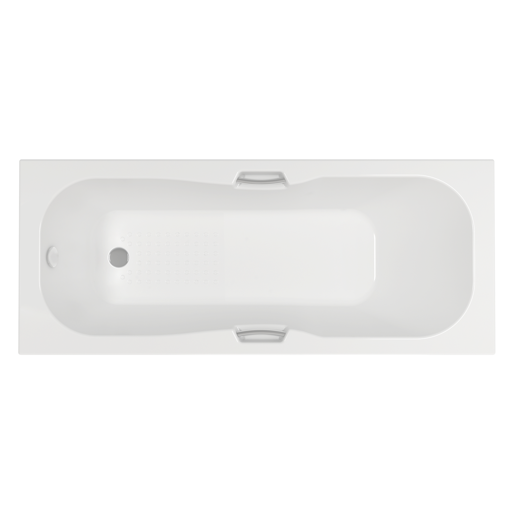 Standard bath, rectangular with handgrip - single ended waste. Sanitary ware manufacturers. Sanitary ware suppliers . Sanitary ware wholesale  Oem