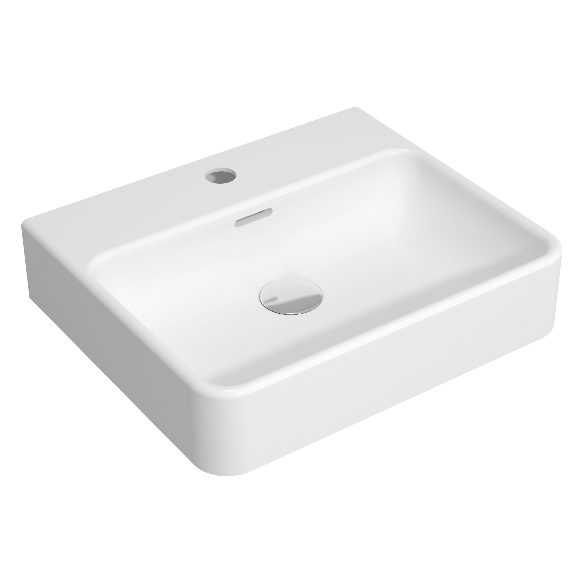 Basin, square - ceramic