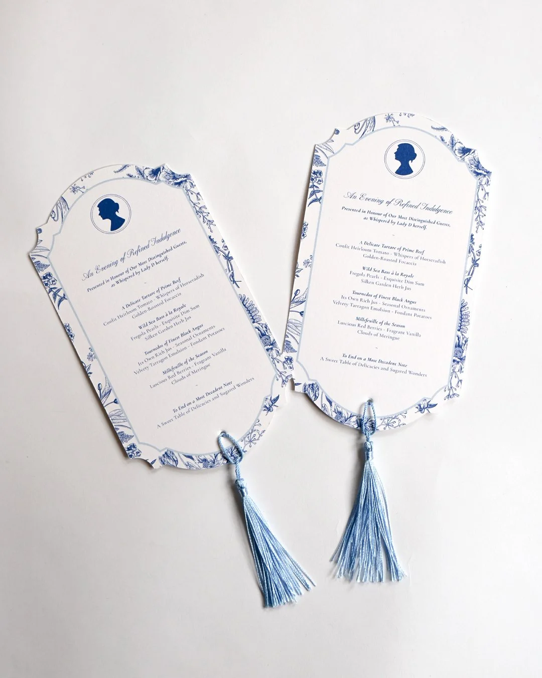 Refined Bridgerton-style stationery suite with invitation and save the date designed for a 60th birthday celebration.