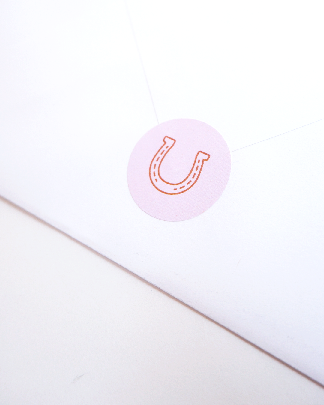 Interactive birth announcement with laser cut horse pieces for baby