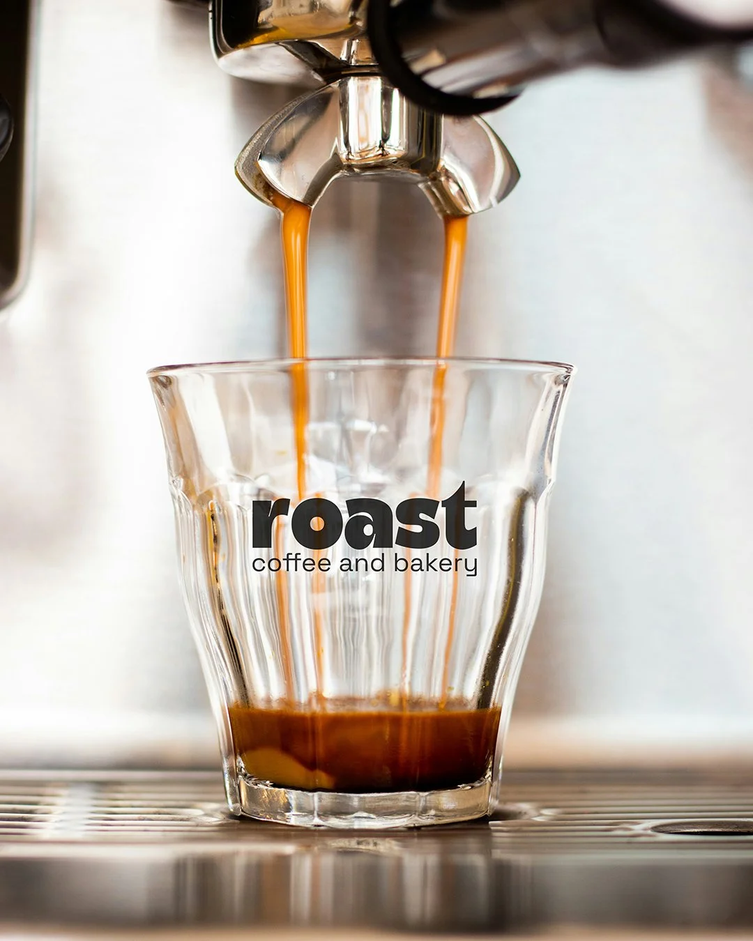 Playful brand identity for Roast coffee with bold visuals and witty wordplay inspired by famous song lyrics.