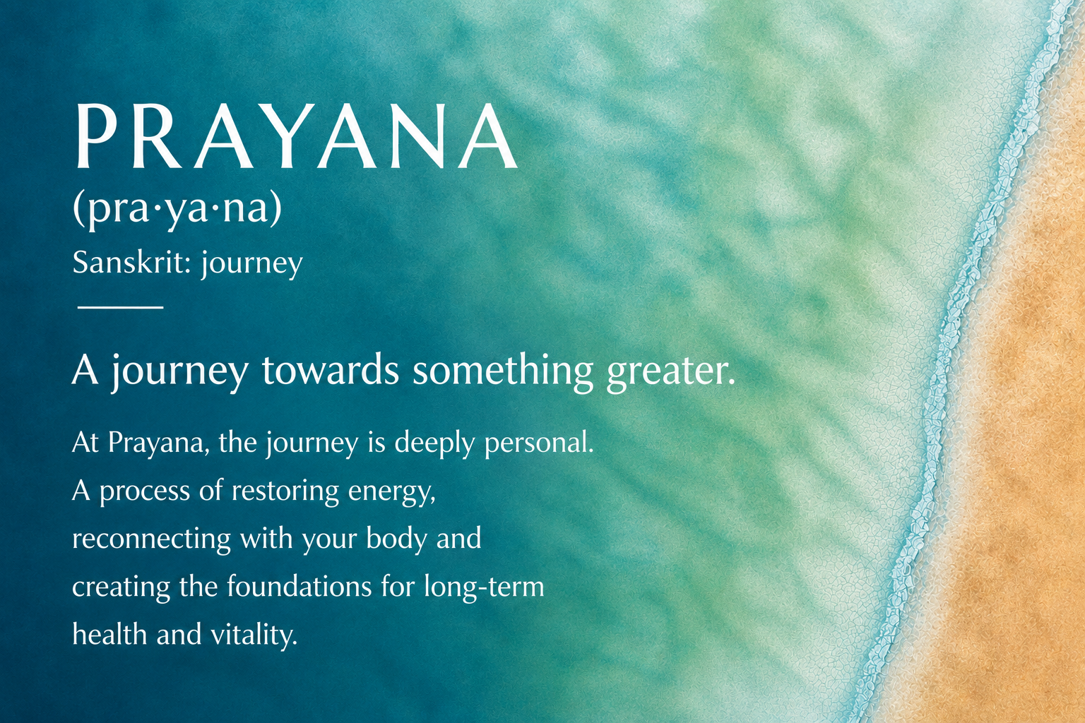 Illustration explaining the meaning of Prayana and the journey towards long-term health and vitality.