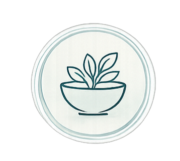 Nutrition icon representing personalised nutrition guidance.