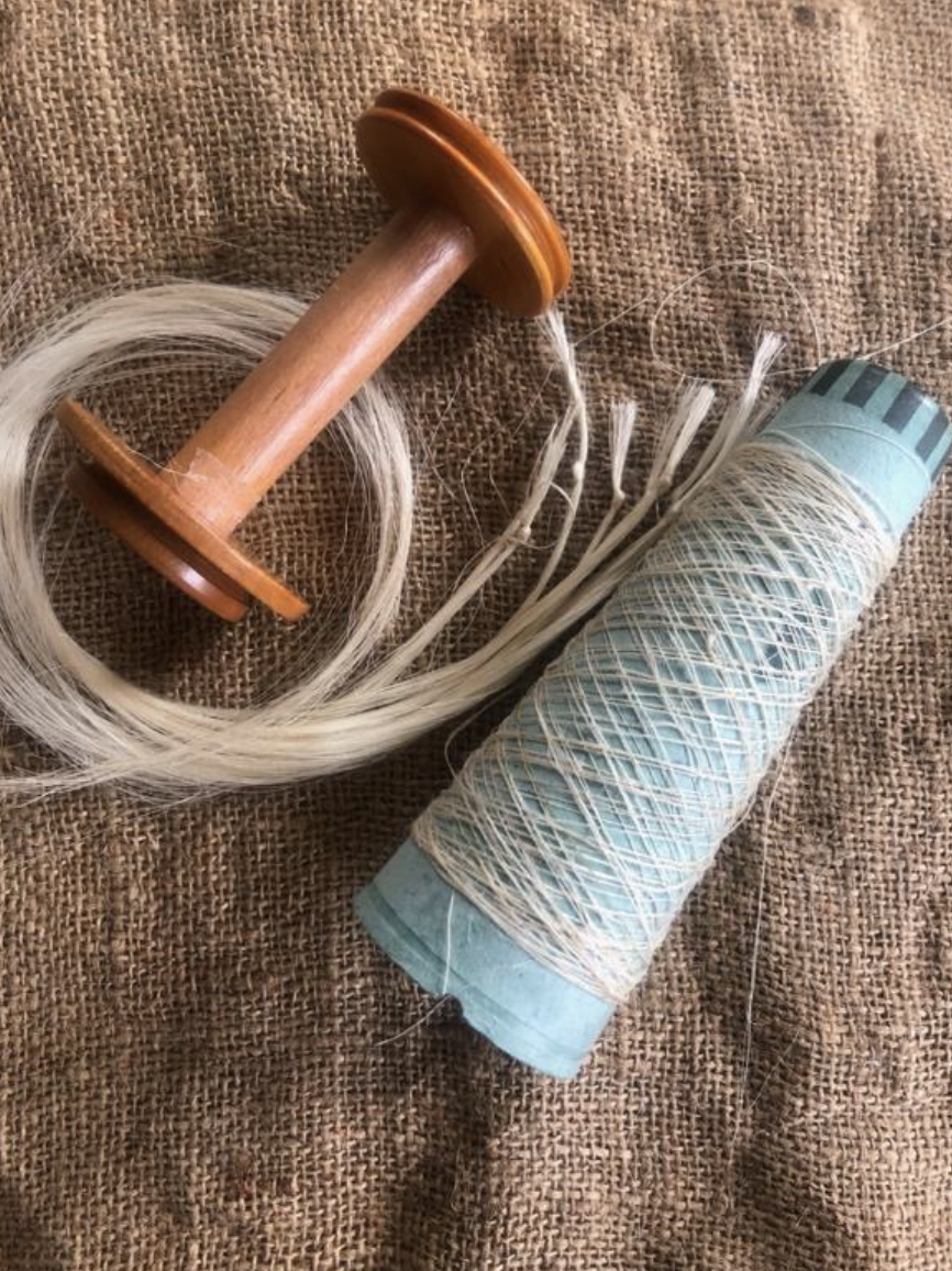 Muka fibre continuous yarn ready for commercial knitting processing, AUT, New Zealand.