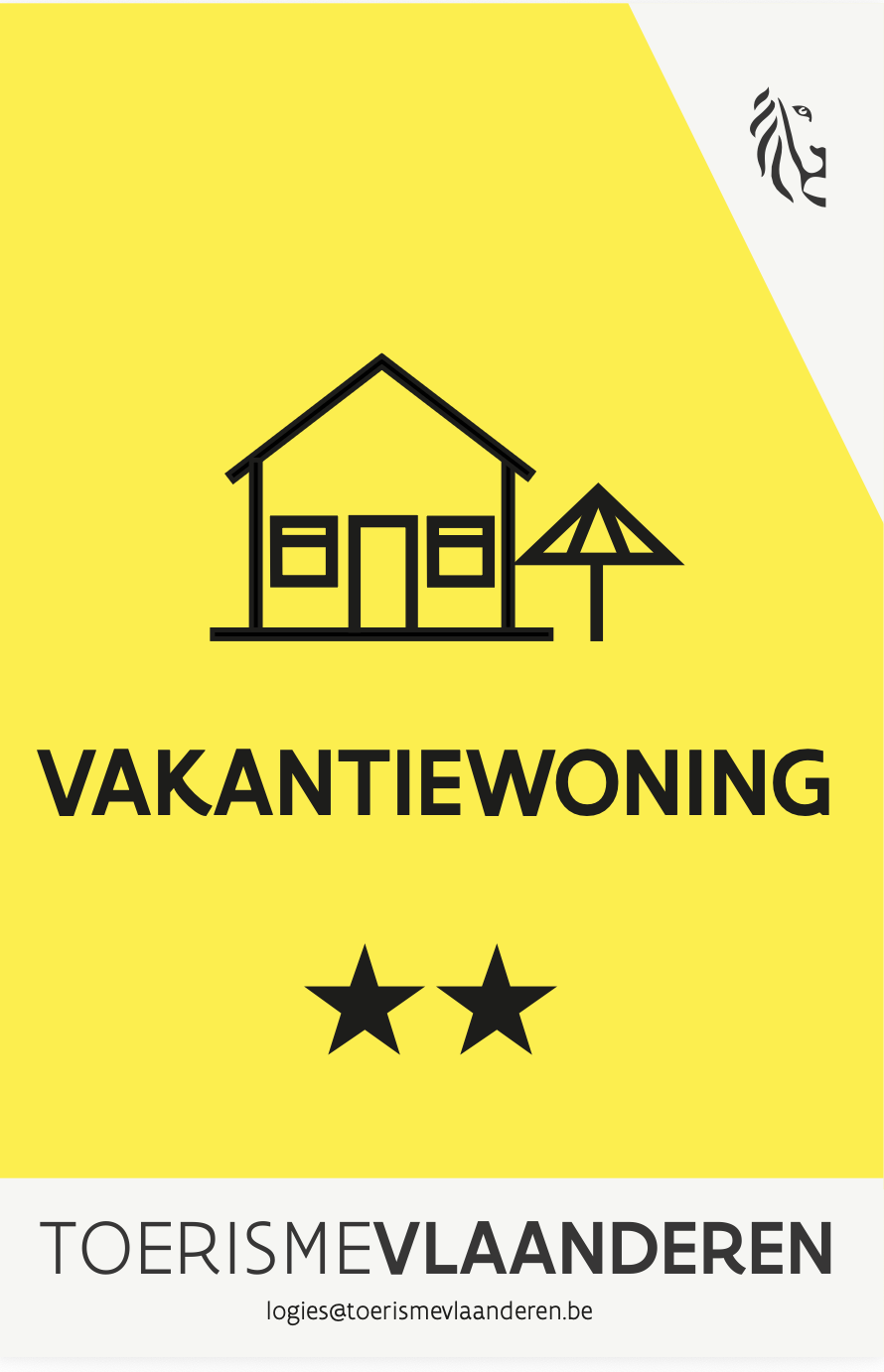 'Vakantiewoning' en 'Toerisme Vlaanderen'.