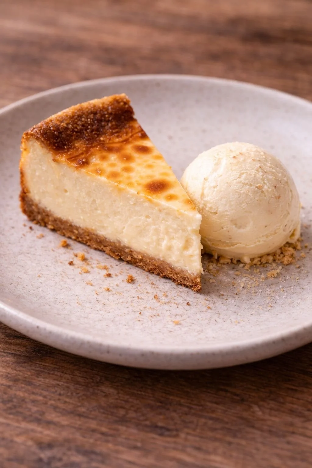 Tarta de queso postre Akrasia restaurante Benicassim