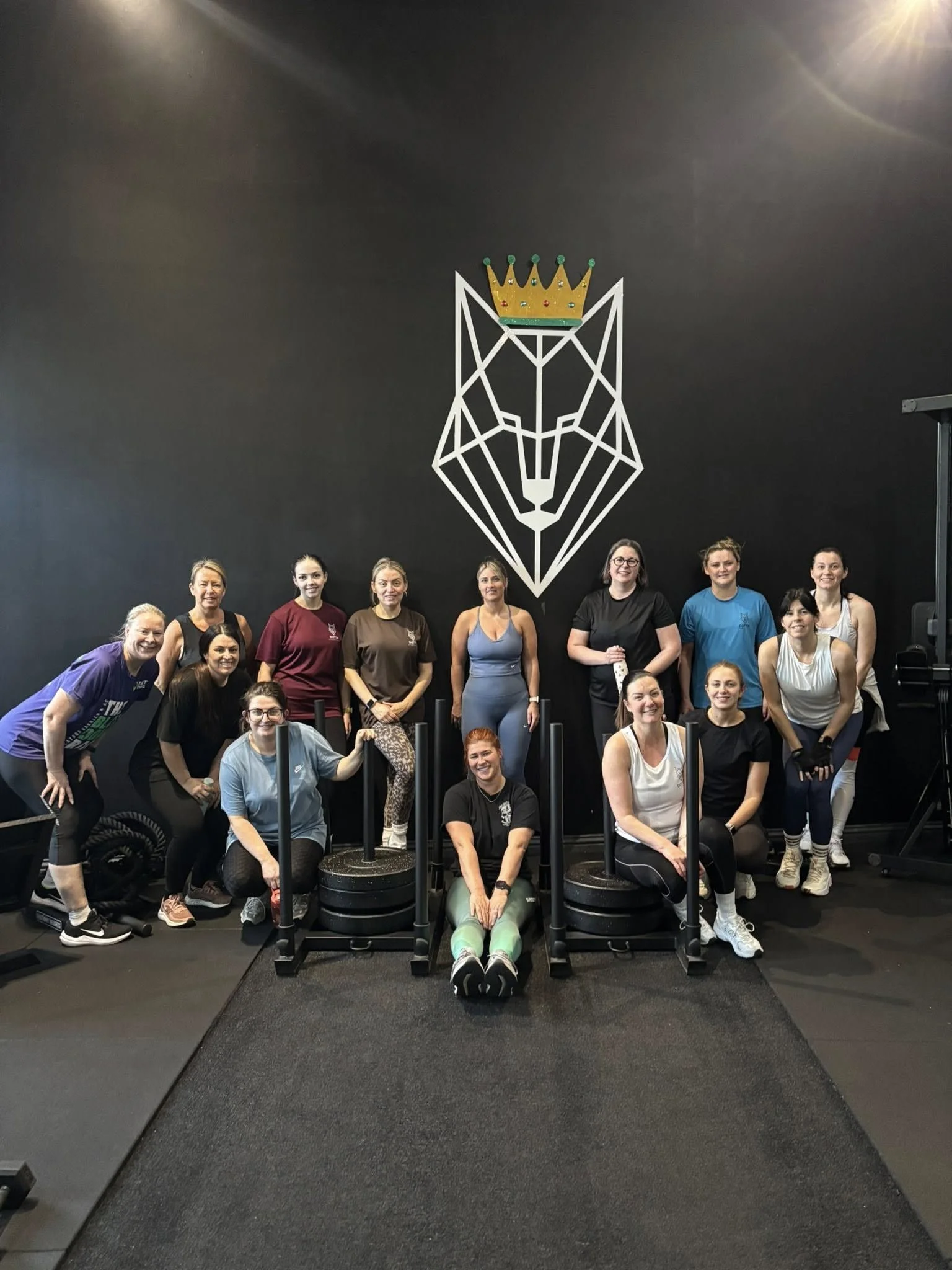 A group of women standing together after a Dottir Strength and Fitness class
