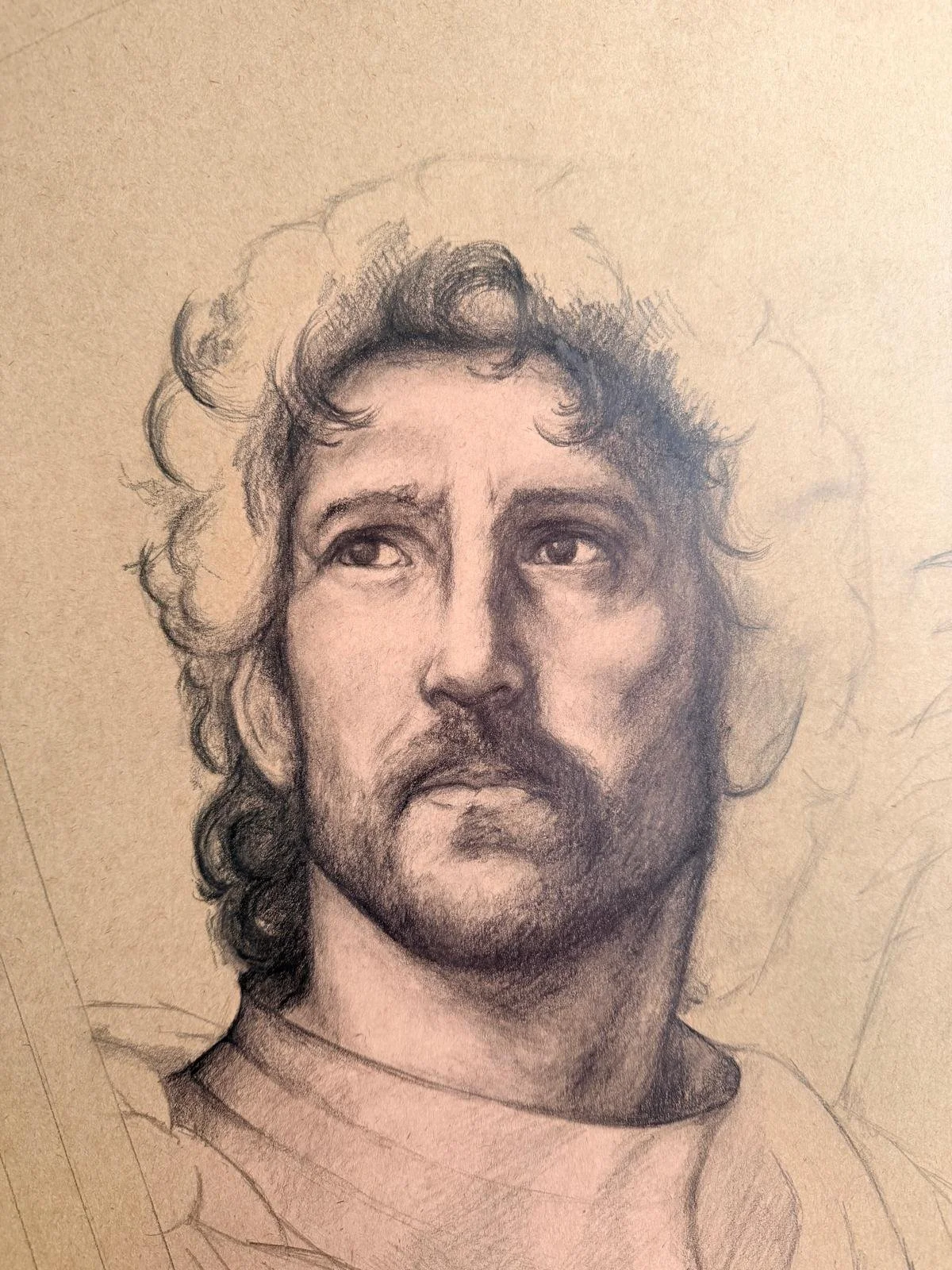 100 x 70cm | Graphite on Tonal Paper | 2025 (Detail)