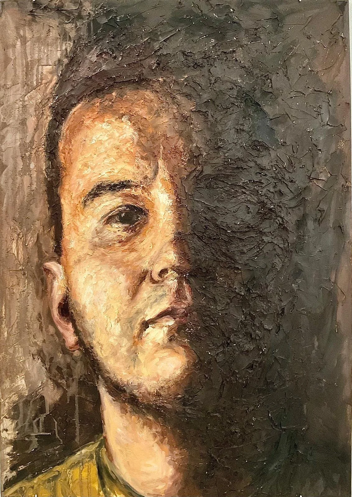 100cm x 70cm | Oil & Acrylic Silicone on Wood Panel | 2025