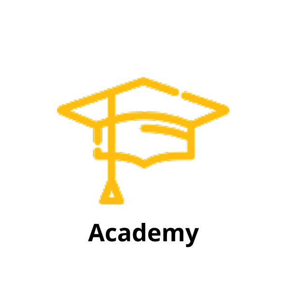 Gold graduation cap with tassel on a black background