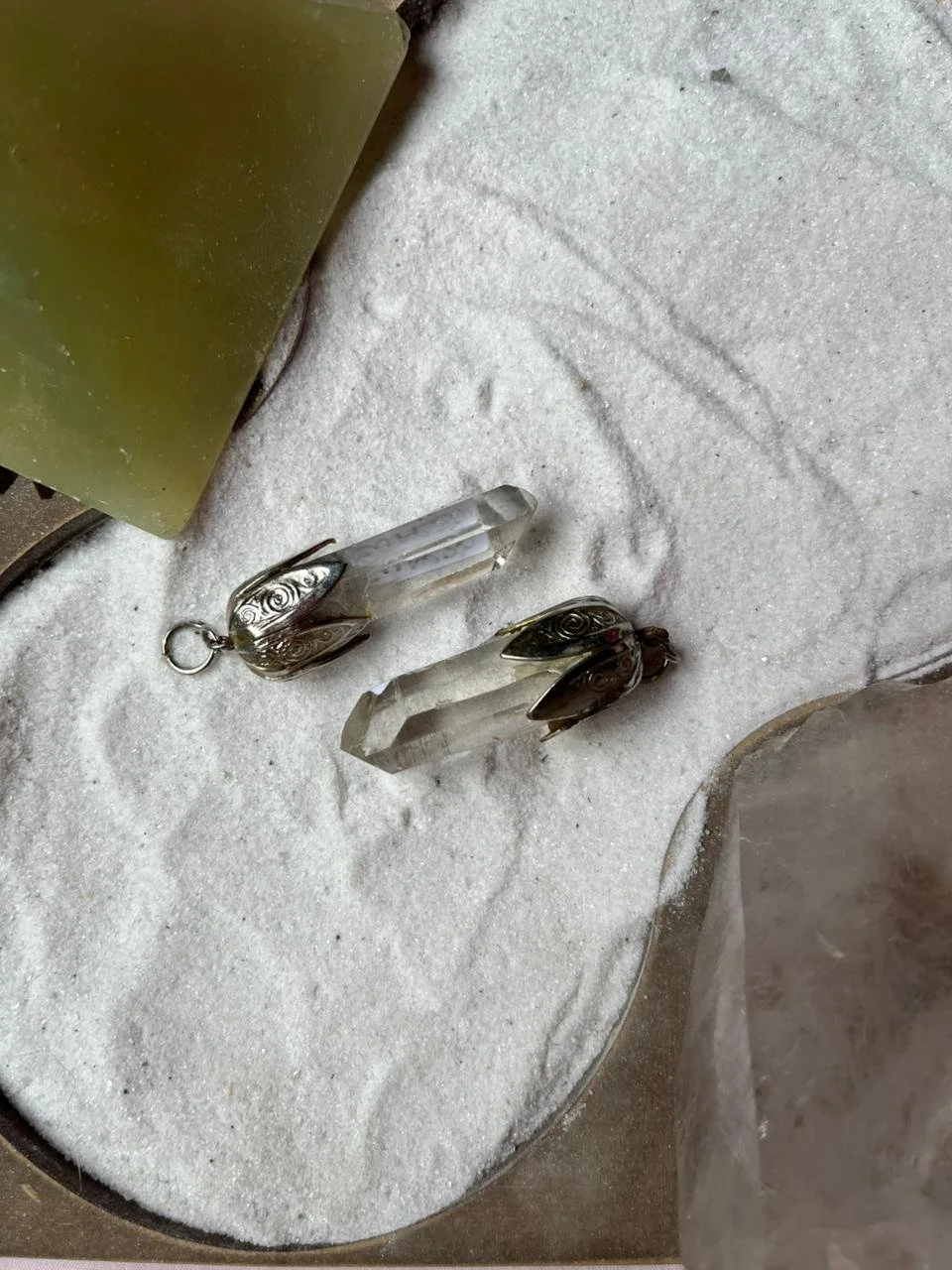 Collar con dije cuarzo cristal Maestro