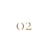 Black background with white text displaying '02'
