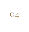 Number four design with gold and black colors