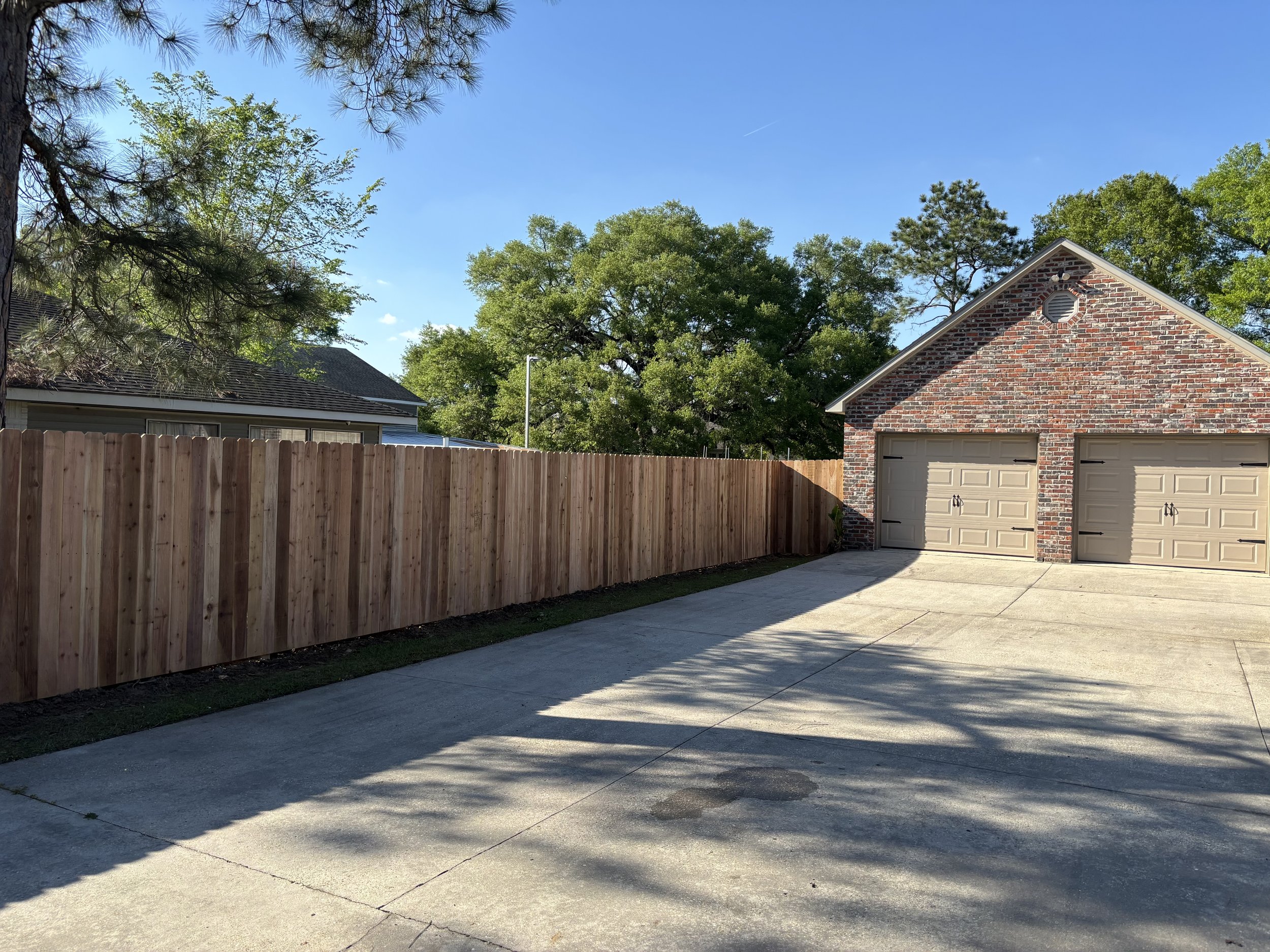 6ft Cedar Installed in Prairieville

