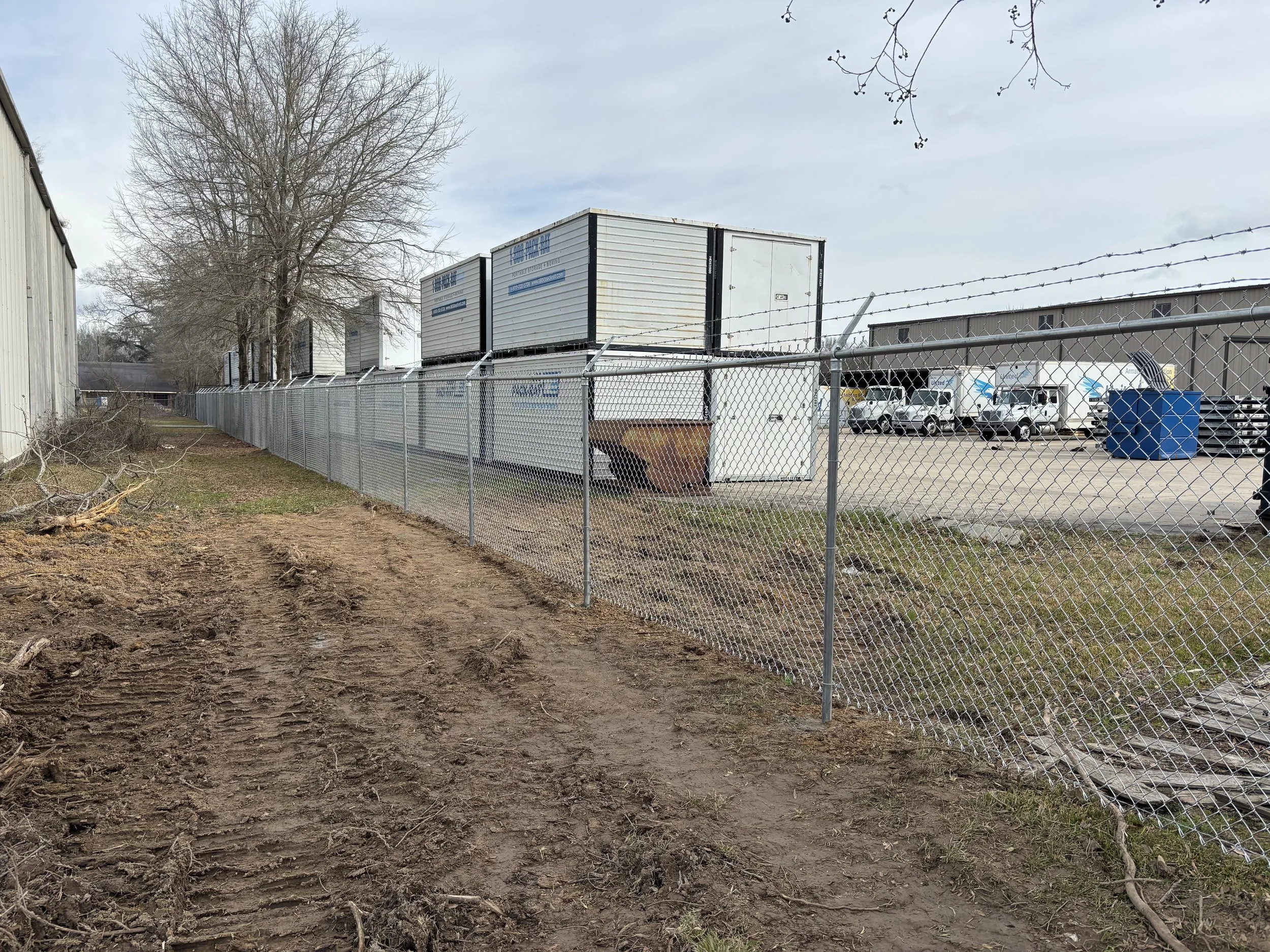security fence commercial property baton rouge louisiana
