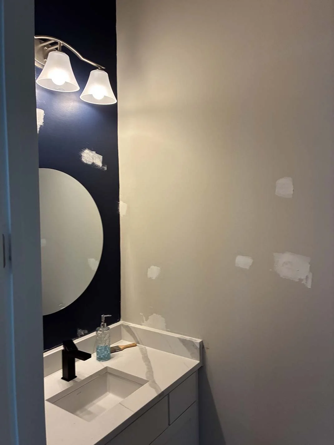 We always make sure to patch any imperfections in our walls before we paint your interior in Fernandina Beach and Yulee Florida.