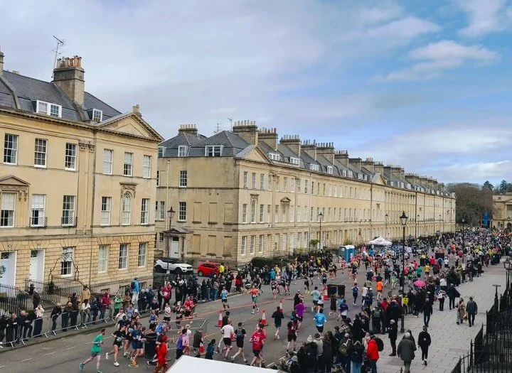 Feeling so lucky to be able to watch the #bathhalf from this spot, prime viewing! 

Congrats to all the runners today, so impressive. I always love and admire the amount of effort and energy that goes into this event, it&rsquo;s a privilege to watch!